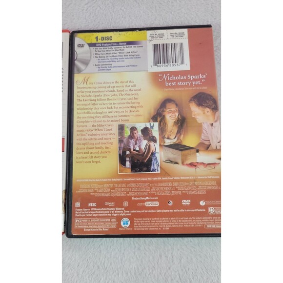 2 Movie DVD Lot: The Last Song Miley Cyrus & I Love You, Beth Cooper - Picture 4 of 8